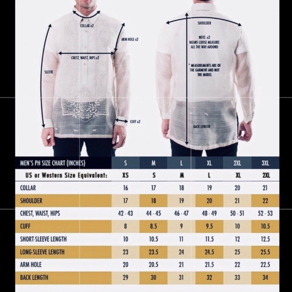 Cream beige Piña Organza Men’s Modern Barong Tagalog w/ classic embroidery - Picture 10 of 10